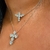 Colar Espirito Santo Moissanite - Rachel De La Mer - Alta Joalheria em Prata