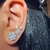 Brinco Flor Moissanite na internet