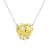 Colar Coração Fancy Yellow Prata 925 - comprar online