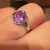Anel Ametista Prata 925 - Rachel De La Mer - Alta Joalheria em Prata
