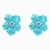 Brinco Flor Turquesa Natural - comprar online