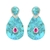Brinco Turquesa Natural e Pink - comprar online