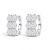 Brinco Argola Oval Moissanite