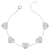 Pulseira Cinco Corações Moissanite - comprar online