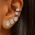Piercing Falso Oval Moissanite na internet