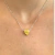 Colar Coração Fancy Yellow Prata 925 - Rachel De La Mer - Alta Joalheria em Prata
