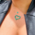 Colar Coração Jade Natural na internet