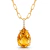 Colar Elos Cartier e Gota Citrino e Moissanite - comprar online