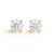 Brinco Ponto de Luz 2 Quilates Gold Moissanite - comprar online