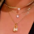 Colar Oval Gold Moissanite na internet