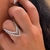 Anel V Moissanite - loja online