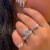 Anel Supreme Slim Moissanite - Rachel De La Mer - Alta Joalheria em Prata