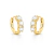 Brinco Argola 4mm Gold Moissanite - comprar online