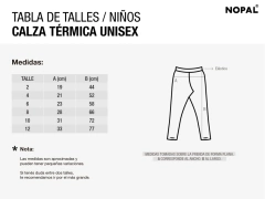 Imagen de CALZA TÉRMICA PARA NIÑOS Y NIÑAS