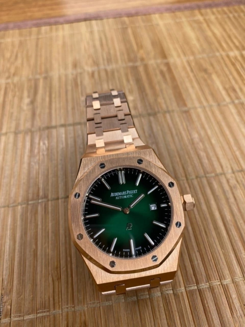Audemars Piguet royal oak rose green new