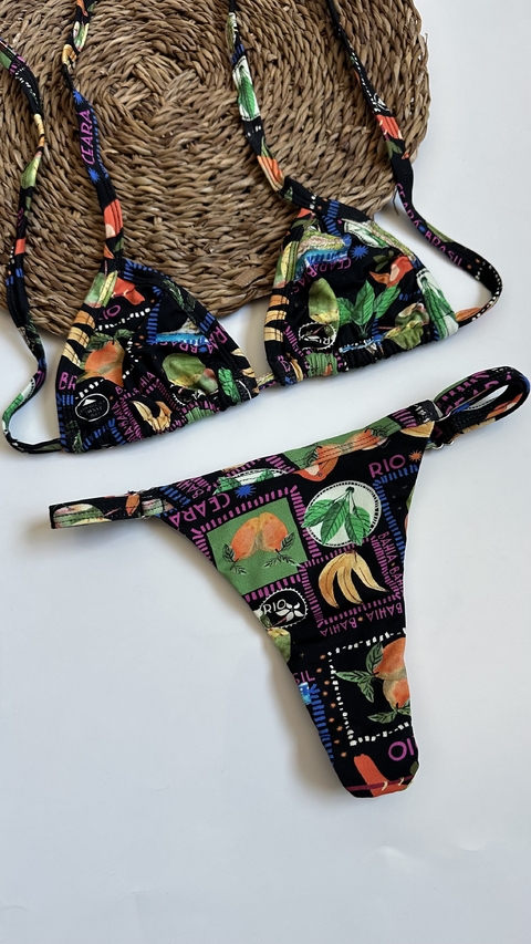 Biquíni Marquinha Tropical Litoral Black