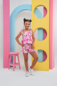 CONJUNTO OLIVIA ROSA ABELHA - Loja modelinho