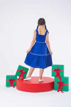 Imagem do VESTIDO MIDI AZUL