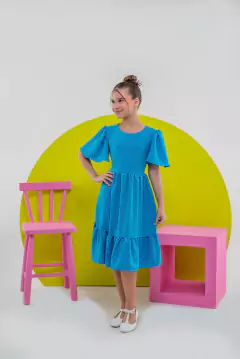 VESTIDO MELINA PIPOQUINHA AZUL