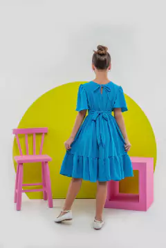 VESTIDO MELINA PIPOQUINHA AZUL - comprar online