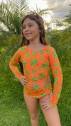 MAIÔ LARANJA FOLHAS
