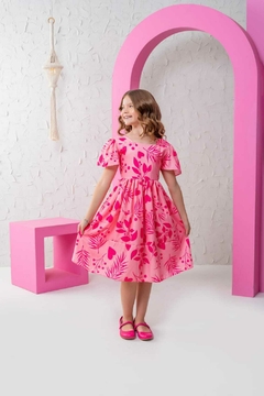 VESTIDO INFANTIL REALEZA LARISSA ROSA - loja online