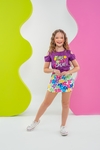 CONJUNTO SHORT SAIA MAKE DAY GREAT (ROXO) - comprar online