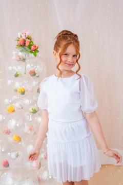 CONJUNTO GLITTER BRANCO