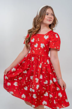VESTIDO REALEZA AURORA VERMELHO - comprar online