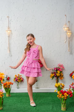 CONJUNTO MEL ROSA LISTRAS