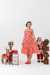 VESTIDO LU FLORAL VERMELHO