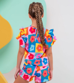 CONJUNTO QUADRADO FLORES - comprar online