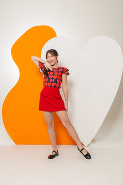 CONJUNTO LOVE VERMELHO FILHA - loja online