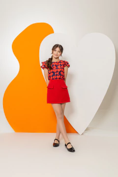 Imagem do CONJUNTO LOVE VERMELHO FILHA