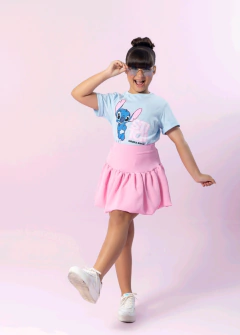 CONJUNTO BAL0NÊ STITCH - ( saia rosa) - Loja modelinho