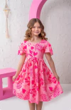 VESTIDO INFANTIL REALEZA LARISSA ROSA - comprar online