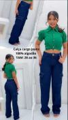CALÇA CARGO JEANS - comprar online