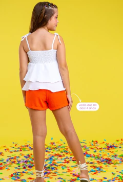 CONJUNTO JULIANA LARANJA - Loja modelinho