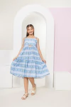 VESTIDO BIANCA AZUL FLORAL FILHA - comprar online