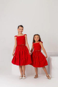 CONJUNTO BÁRBARA VERMELHO - Loja modelinho