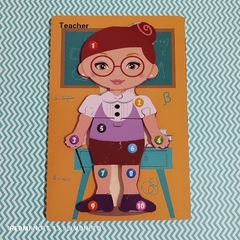 Encastre figuras (10 piezas) Maestra