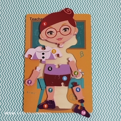 Encastre figuras (10 piezas) Maestra - comprar online