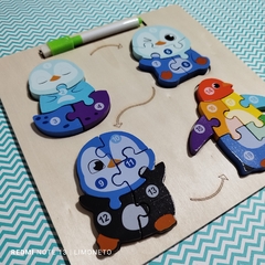 Encastre x 4 figuras de animales - comprar online
