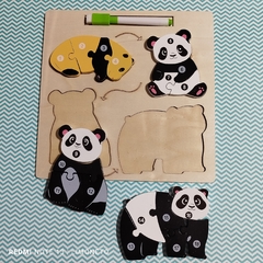 Encastre x 4 figuras de animales - comprar online