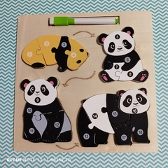 Encastre x 4 figuras de animales