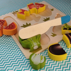 Tabla de encastre con Velcro (berenjena) - comprar online