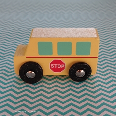 Autito de madera (Bus escolar) - comprar online