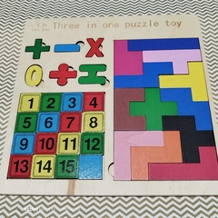 Tablero rompecabezas 3 en 1 - (Tetris) - comprar online