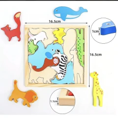 rompecabezas en bloques (Animales) en internet