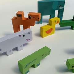 Encastre Animales En Bloque Rompecabezas - comprar online